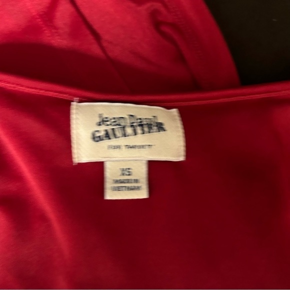 Jean Paul Gautier for Target collab red draping dress size small - Picture 4 of 9